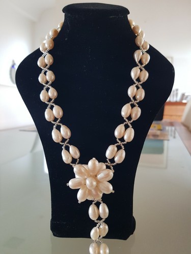 Collana perle fiume - collana, di