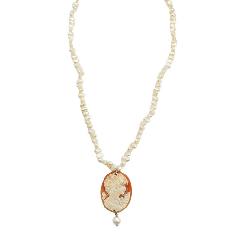 Collana perle fiume - fiume, con