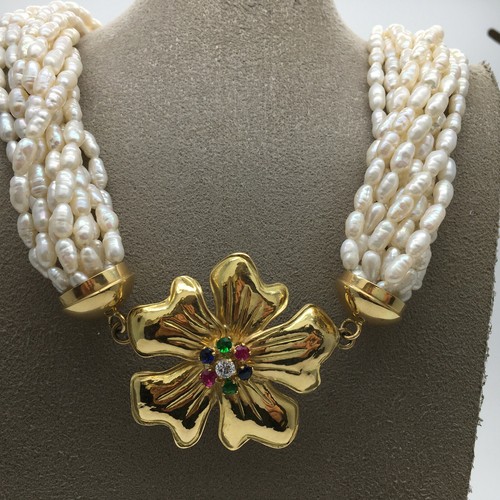 Collana perle fiume e - perle,