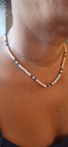 Collana perle fiume punzone - collana,