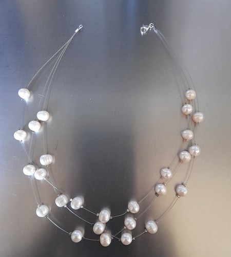 Collana perle fiume - perle, fili