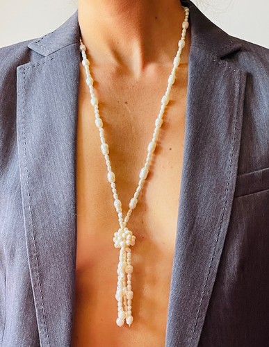 Collana perle fiume - fiume, con