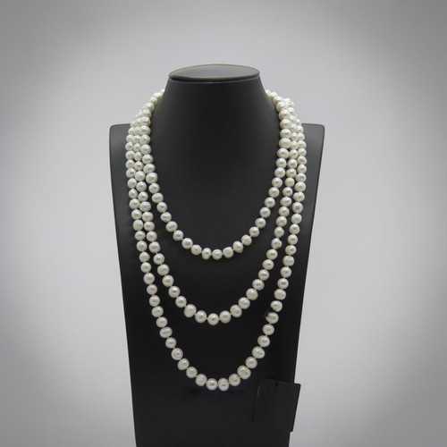 Collana lunga perle fiume - collana,
