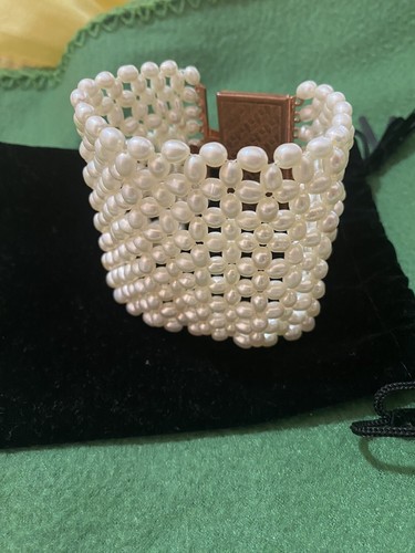 Bracciale perle fiume - bracciale,