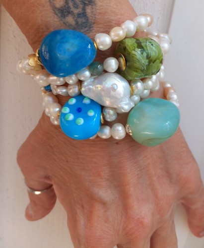 Bracciali perle di - bracciali,