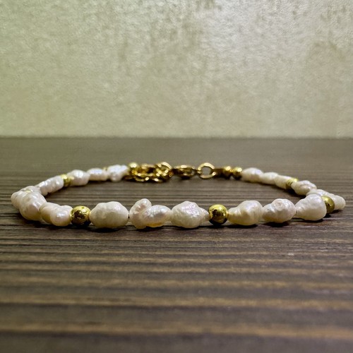 Braccialetto perle fiume - braccialetto,