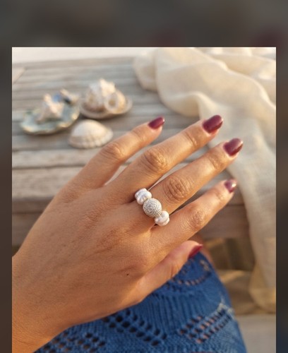 Anello donna trilogy con perle - anello,