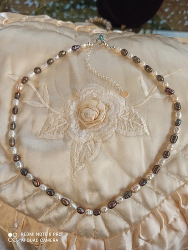 Collana perle nere e - collana,