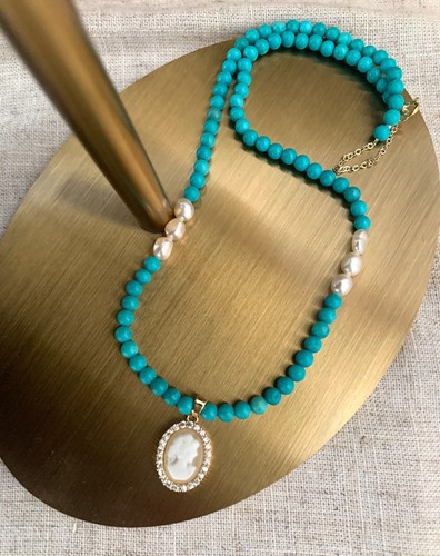 Collana con perle fiume - con,