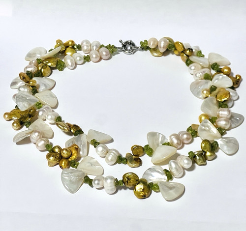 Collana perle fiume - perle, di