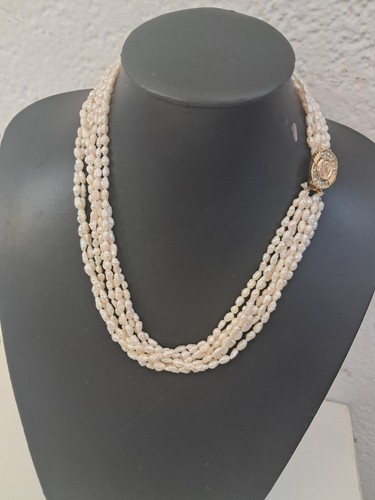 Vendo collana torchon - perle, di
