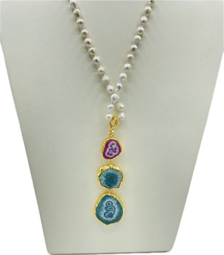 Collana con perle - , di