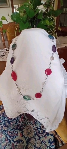 Collana lunga argento - collana, 76