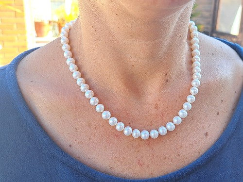 Collana perle naturali - di, 8mm