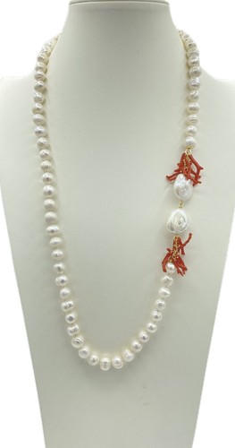 Collana perle di fiume con - di,