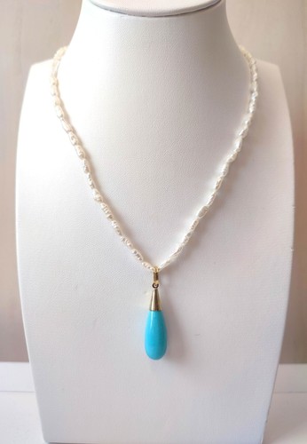 Collana perle fiume - collana, di